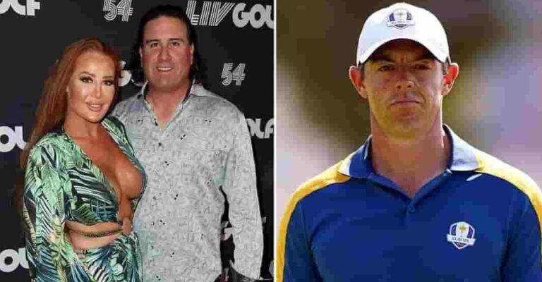 LIV  Golf star’s wife says she would ‘absolutely love’ Rory McIlroy being ‘punched in the face’