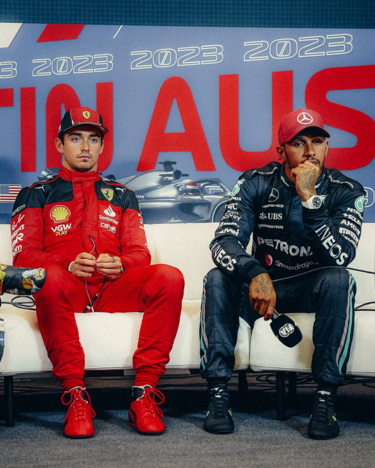 Lewis Hamilton and Charles Leclerc in confusing joint message after US GP disqualification