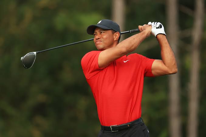 Tiger hitting golf shot again after ankle surgery