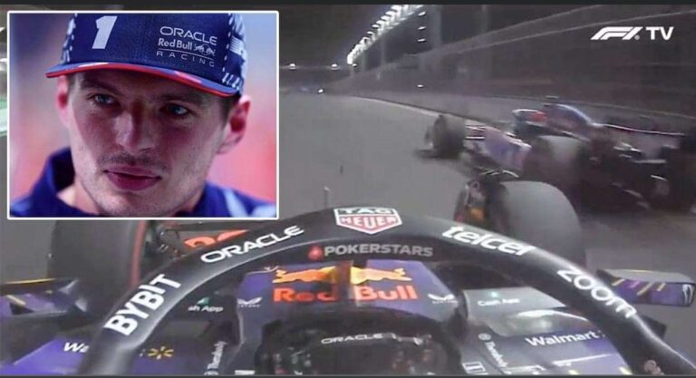 Las Vegas GP footage missed by TV sheds new light on controversial Max Verstappen move