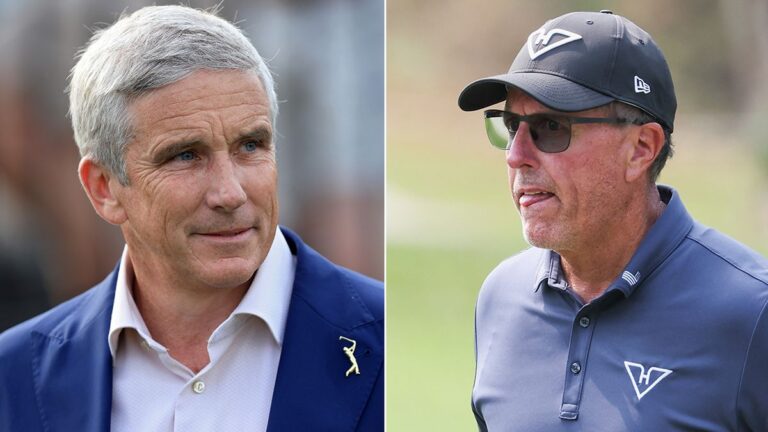 Phil Mickelson can’t hide his feelings about Jay Monahan and LIV Golf’s PGA Tour merger