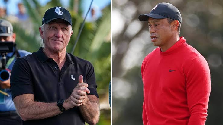 Greg Norman to tiger: it’s time to step down no offence but you still lost Greg sends 4 word creapy laughing message to tiger woods