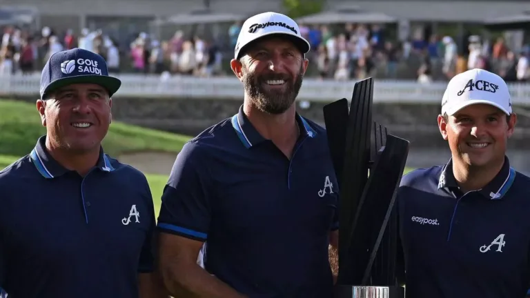 Dustin Johnson’s LIV Golf team in crisis as players face relegation and uncertain futures.